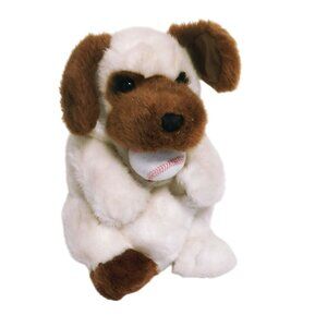 Vintage Dakin Applause Dog Puppet With Detachable Baseball 12-Inches